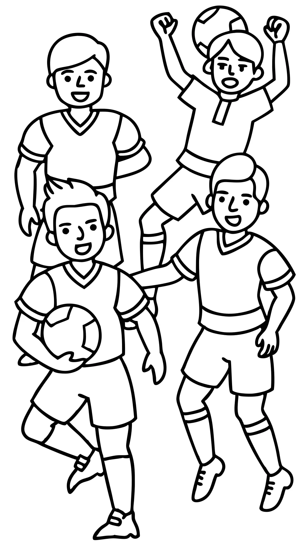 coloriage de joueur de football